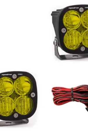 Best Price Baja Designs Squadron Pro Series Driving Combo Pattern Pair LED Light Pods - Amber
