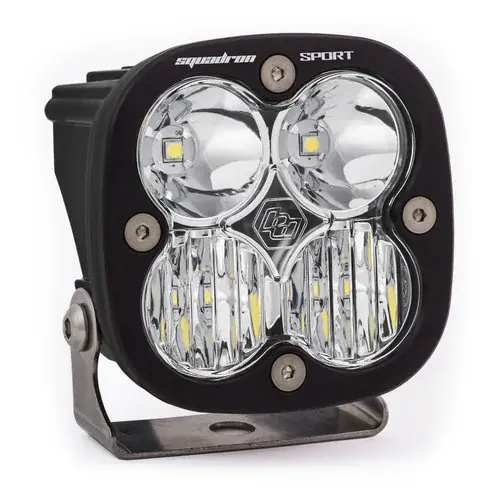 Baja Designs Squadron Sport Driving/Combo Pattern Black LED Light Pod - Clear Low Price