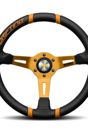 Free Delivery Momo Steering Wheel Drifting BLK/Orange 350mm