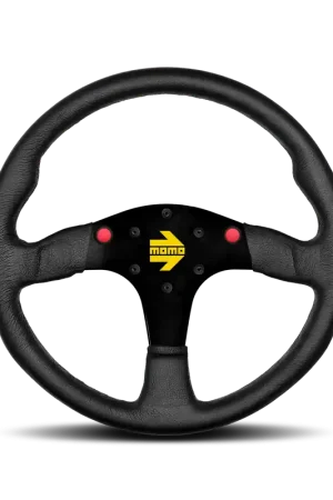 Fast Shipping Momo Steering Wheel Mod.80 Black Leather 350mm