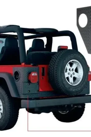 Bushwacker Trail Armor Rear Corners - Black to suit flat or factory style (Wrangler 97-06) Budget