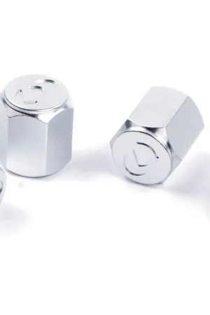 Reduced Price Dinan Valve Stem Caps Silver / Aluminum