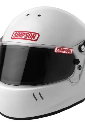 Simpson Racing Viper Youth Racing Helmet - 3XS 51-52cm - White Free Shipping