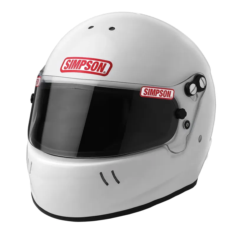 Simpson Racing Viper Youth Racing Helmet - 3XS 51-52cm - White Free Shipping