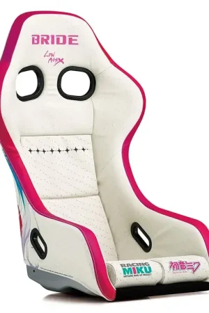 Same Day Shipping Bride Racing Zeta IV Racing Bucket Seat - White/Pink/Silver