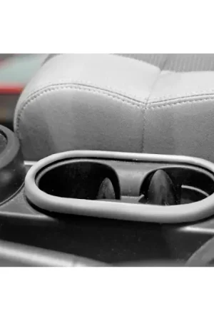 Rugged Ridge 07-10 Jeep Wrangler JK Brushed Silver Front Cup Holder Trim Latest