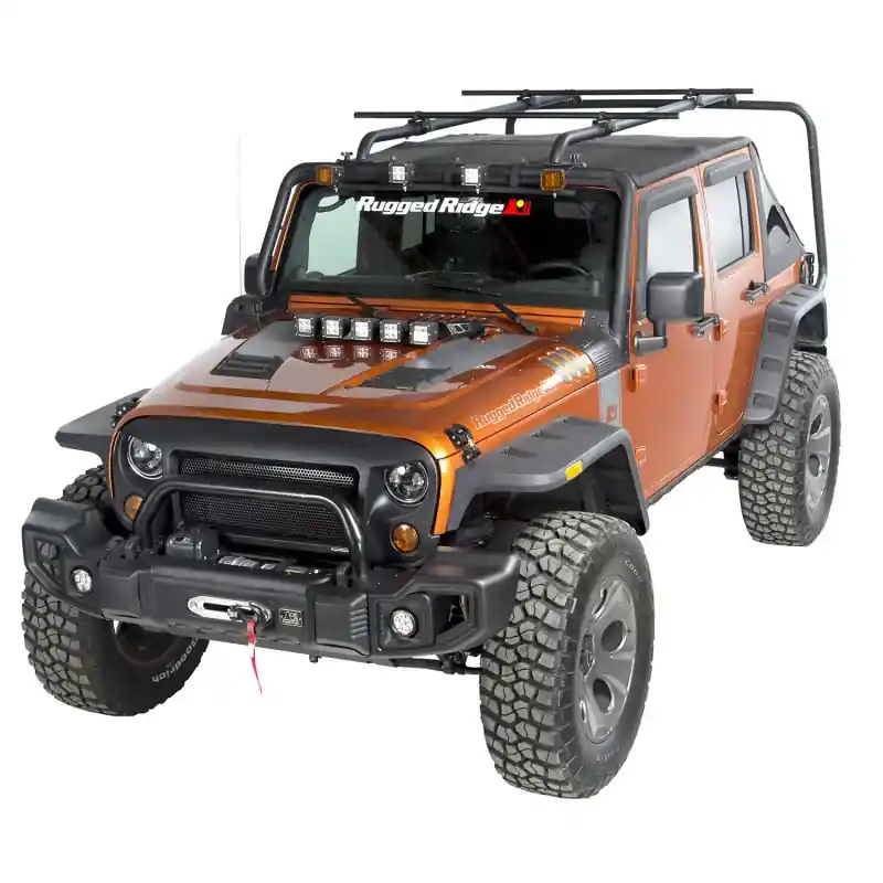 Bargain Rugged Ridge 07-18 Jeep Wrangler 4-Door Sherpa Roof Rack Kit