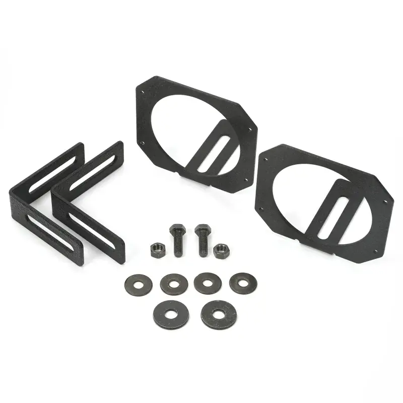 Rugged Ridge 07-18 Jeep Wrangler JK 3.5in Round / 3in Cube LED Light Mount Brackets New Arrival