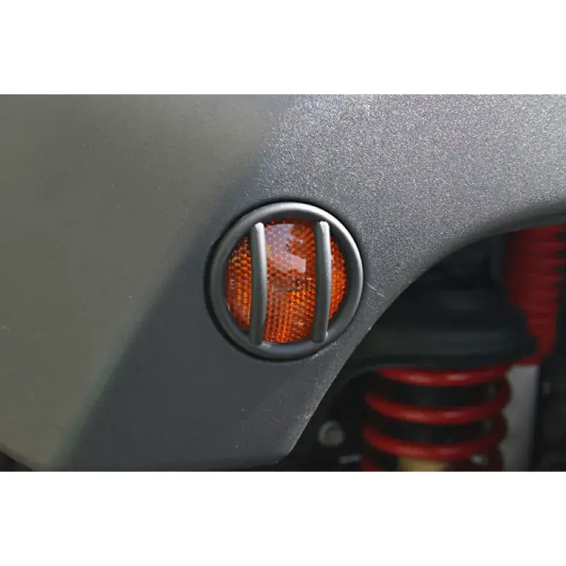 Rugged Ridge 07-18 Jeep Wrangler JK Black Side Marker Light Euro Guards Secure Checkout
