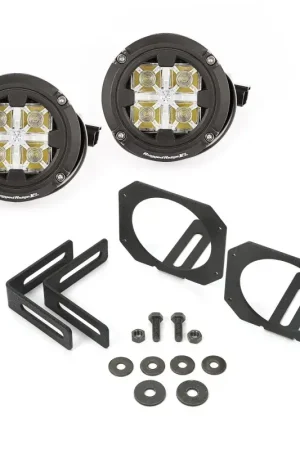 Direct From Factory Rugged Ridge 07-18 Jeep Wrangler JK Dual Beam Circular LED Light Kit
