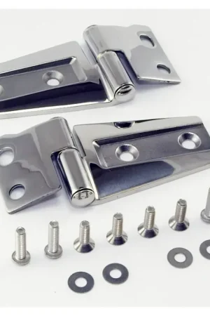 One Day Deal Rugged Ridge 07-18 Jeep Wrangler JK Stainless Hood Hinge Kit