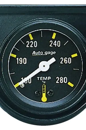 Autometer 1-1/2" Water Temperature 100-280 °F 6 Ft. Mechanical Full Sweep Auto Gage Wholesale