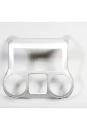 Rugged Ridge 11-18 Jeep Wrangler JK Brushed Silver Center Radio Console Worldwide Shipping