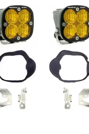 Certified Baja Designs 14-18 Mercedes Sprinter Van Squadron Sport Fog Pocket Light Kit - Baja Amber