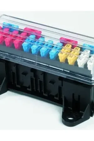 Hella 16 Way Fuse Box T/S Std Blade Fuses Comes with Cover, Locks Discount