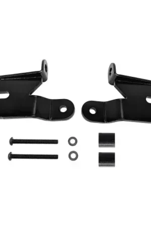 Trusted Brand KC HiLiTES 18-19 Jeep Wrangler JL A-Pillar Light Mount Bracket Set (Pair) - Black