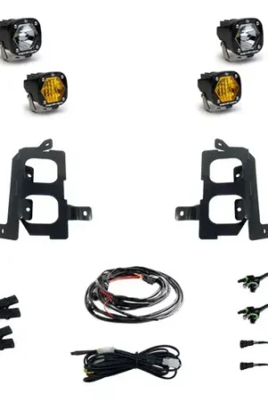 Baja Designs 19+ GMC 1500 S1 Fog Pocket Mount Kit Clear Spot / Amber Wide Cornering Hot Deal