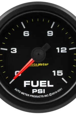 Autometer 2 1/16" Gauge Fuel Press,15PSI Stepper Motor W/Warn Extreme Environment Must Have