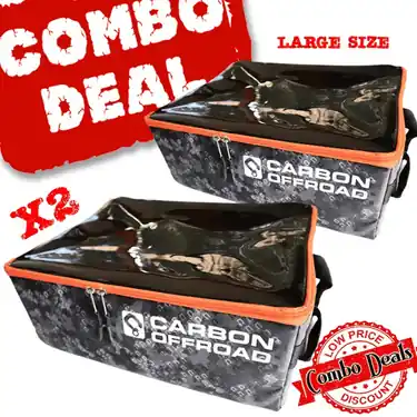 Factory Price Carbon Offroad 2 X Gear Cube Storage and Recovery Bag Combo - Large Size