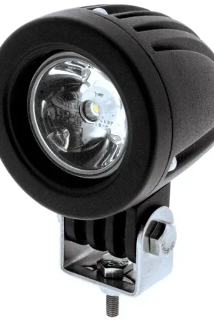 Must Have Ignite 2" Round LED Work Lamp 9-36V 10W 1 Led, 1,000 Lumens - Black Housing Spot Beam