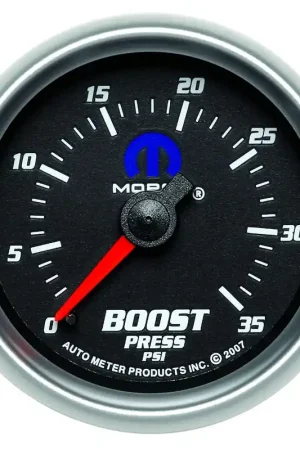 Worldwide Shipping Autometer 2-1/16" Boost 0-35 PSI Mechanical Black Mopar