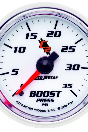 Trusted Brand Autometer 2-1/16" Boost 0-35 PSI Mechanical C2
