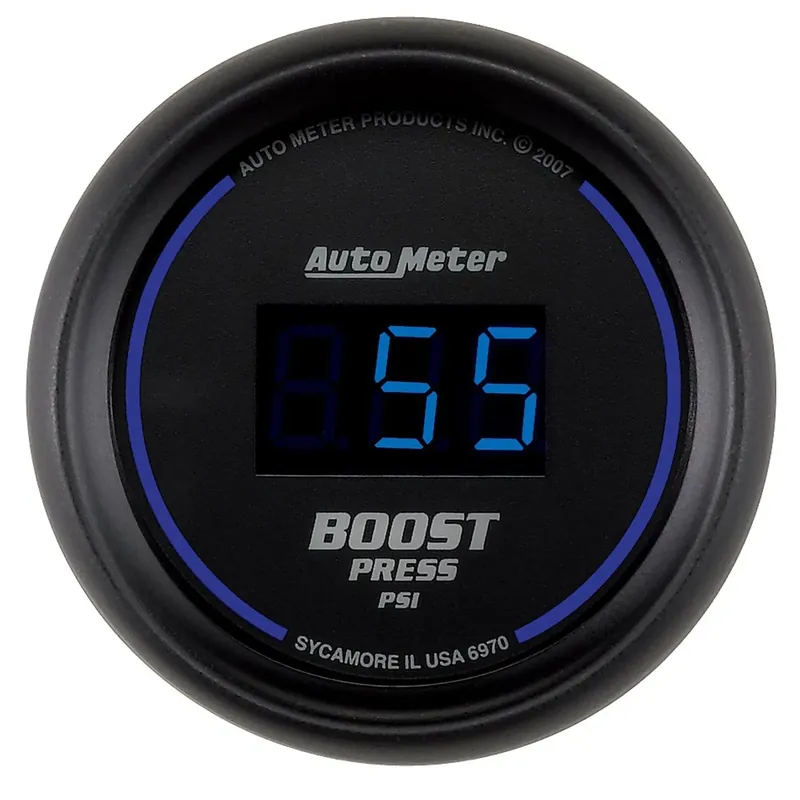 No Minimum Order Autometer 2-1/16" Boost 5-60 PSI Cobalt Digital