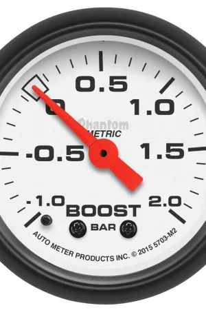 Autometer 2-1/16" Boost-Vac -1/+2 Bar Mechanical Phantom Bulk Order