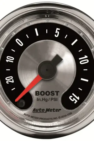 Autometer 2-1/16" Boost/Vacuum 30 In HG/15 PSI Stepper Motor American Muscle Free Shipping