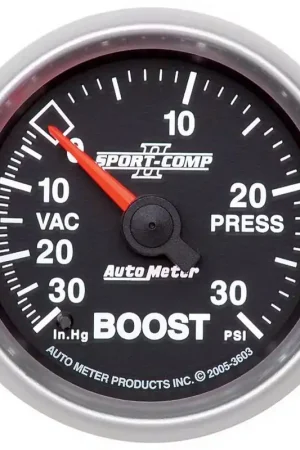 Viral Autometer 2-1/16" Boost/Vacuum 30 In HG/30 PSI Mechanical Sport-Comp II