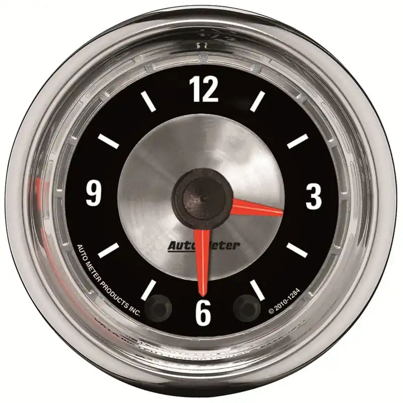 Luxury Autometer 2-1/16" Clock 12 Hour American Muscle