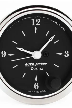 Express Delivery Autometer 2-1/16" Clock 12 Hour Old Tyme Black