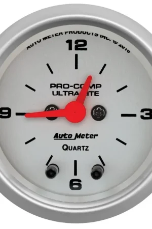 Autometer 2-1/16" Clock 12 Hour Ultra-Lite Genuine