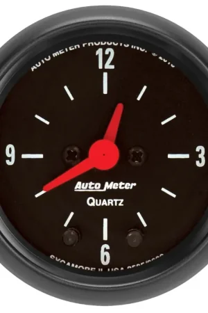 Popular Autometer 2-1/16" Clock 12 Hour Z-Series