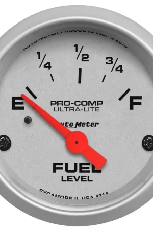 Autometer 2-1/16" Fuel Level 0-90 ohm Air-Core GM SSE Ultra-Lite Premium