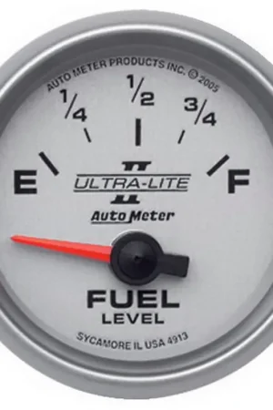 Autometer 2-1/16" Fuel Level 0-90 ohm Air-Core SSE Ultra-Lite II Fresh Stock