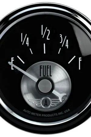 Autometer 2-1/16" Fuel Level 240- 33 ohm Air-Core SSE Prestige Blk Special Discount