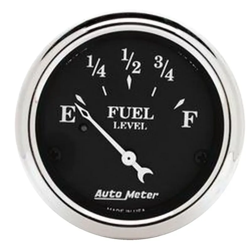 Top Rated Autometer 2-1/16" Fuel Level 240-33 ohm Air-Core Old Tyme Black