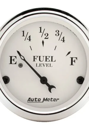 Fast Shipping Autometer 2-1/16" Fuel Level 240-33 ohm Air-Core Old Tyme White