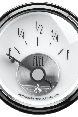 Special Offer Autometer 2-1/16" Fuel Level 240-33 ohm Air-Core Prestige Pearl