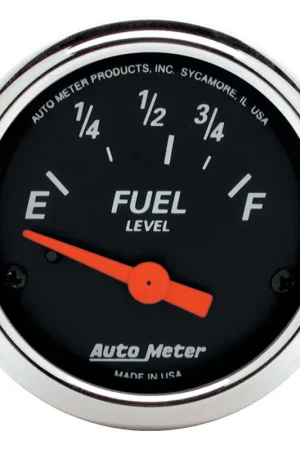 Worldwide Shipping Autometer 2-1/16" Fuel Level 73-10 ohm Air-Core Designer Black