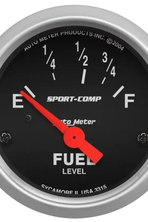 Autometer 2-1/16" Fuel Level 73-10 ohm Air-Core Sport-Comp Limited Offer