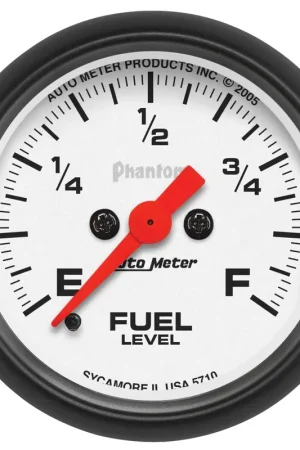 Autometer 2-1/16" Fuel Level Programmable 0-280 ohm Stepper Motor Phantom Buy Direct