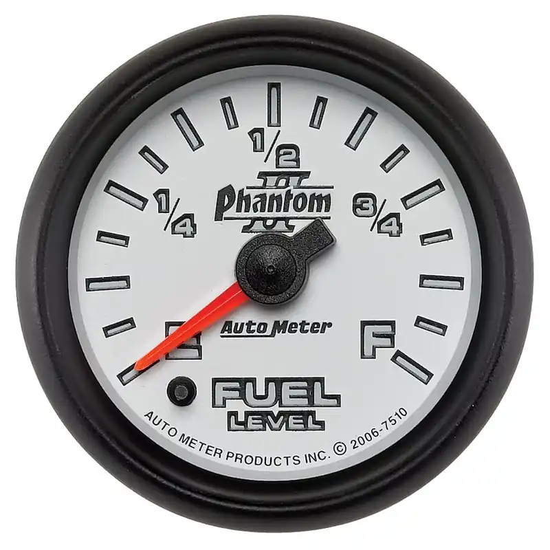 New Release Autometer 2-1/16" Fuel Level Programmable 0-280 ohm Stepper Motor Phantom II