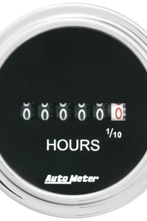 Autometer 2-1/16" Hourmeter Traditional Chrome High Quality