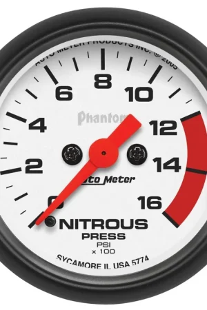 Autometer 2-1/16" Nitrous Pressure 0-1600 PSI Stepper Motor Phantom Bulk Order