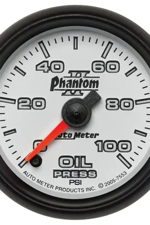 Factory Price Autometer 2-1/16" Oil Pressure 0-100 PSI Stepper Motor Phantom II