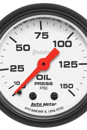 Fresh Stock Autometer 2-1/16" Oil Pressure 0-150 PSI Mechanical Phantom