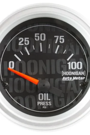 Shop Now Autometer 2-1/16" Oil Pressure 100 PSI Electric Hoonigan