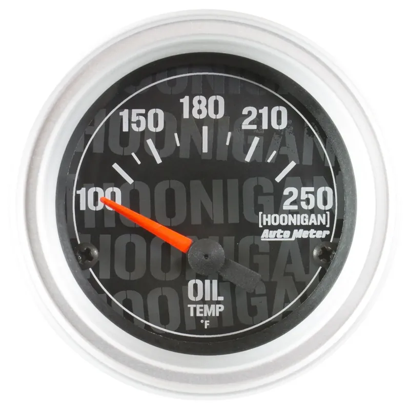 Autometer 2-1/16" Oil Temp 100-250 °F Electric Air-Core Hoonigan Modern